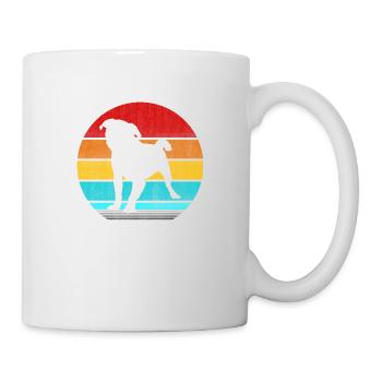 Mops - Tasse - Weiß - Rechts