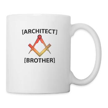 Architekt Bruder - Tasse - Weiß - Rechts