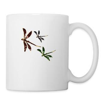 Libellules - Mug blanc - blanc - Droite
