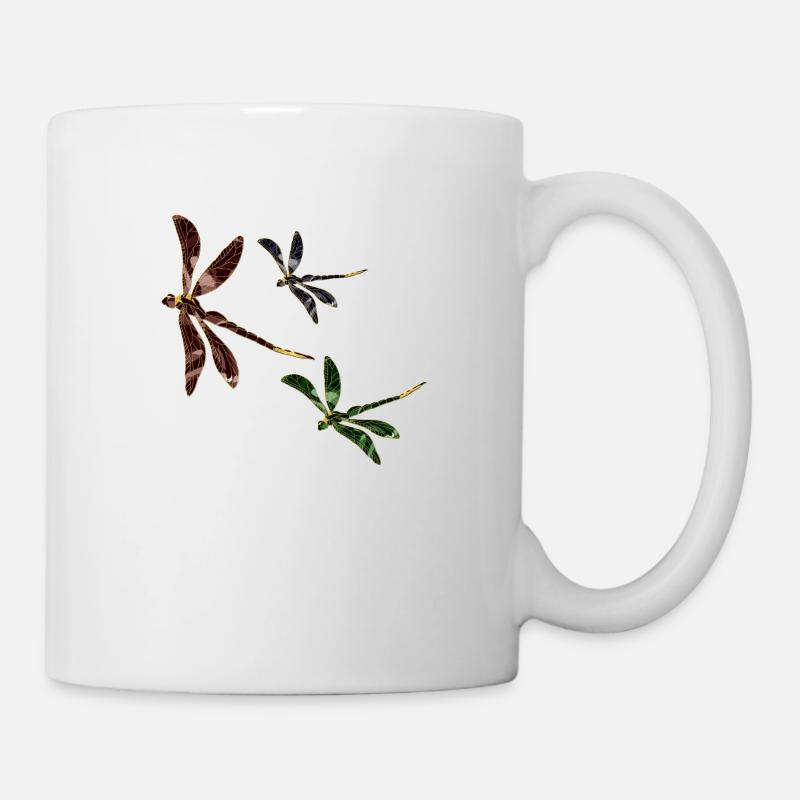 Libellules - Mug blanc - blanc