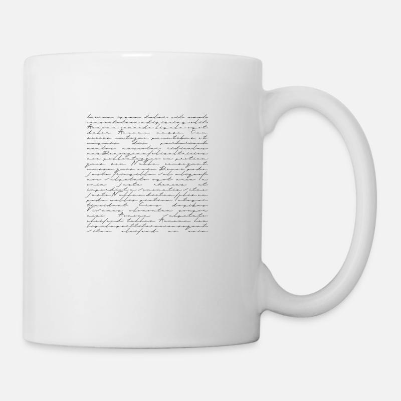 Lorem Ipsum, blind text, placeholder, design, text - Mug - white