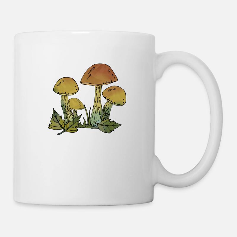 Pilze - Tasse - Weiß