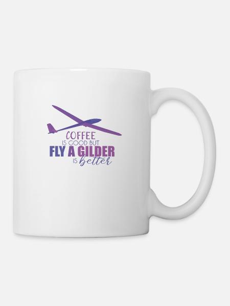 Segelfliegen Segelflieger - Tasse - Weiß
