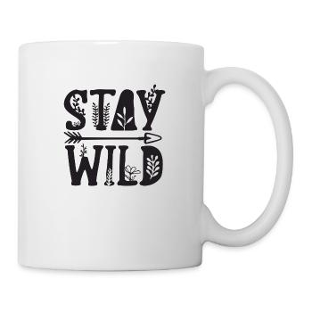 stay wild - Tasse - Weiß - Rechts
