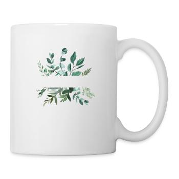Botanik personalisierbar - Tasse - Weiß - Rechts