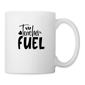 Professeur carburant École Funny Quotes - Mug blanc - blanc - Droite