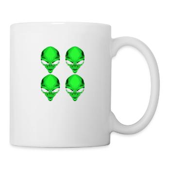 Aliens, Alien-T-Shirts, Alien Hoodies, Alien - Tasse - Weiß - Rechts