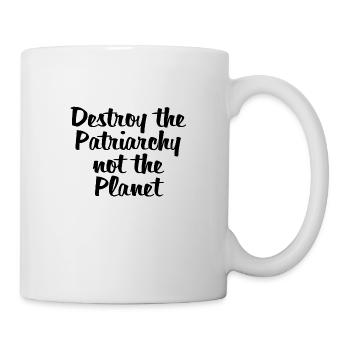 Destroy the patriarchy woman feminism gift - Mug - white - Right