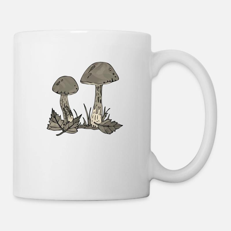Pilze - Tasse - Weiß