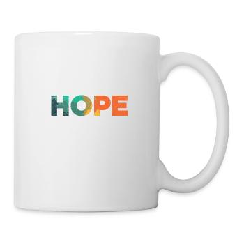 HOPE Pray Pray Inspirational Quotes Geschenkidee - Tasse - Weiß - Rechts