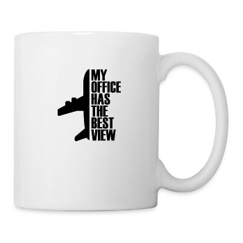 Best view Pilot Airplane Gift Flying - Mug - white - Right