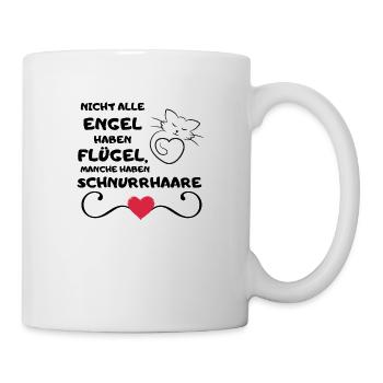 Schnuckibaby Lustige Sprüche Katze Engel Flügel - Tasse - Weiß - Rechts