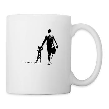 Père et fille - Mug blanc - blanc - Droite