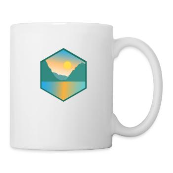 Fjord Norway Mountain and Lake Gift Idea - Mug - white - Right