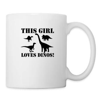 Dinosaure Dino Dinosaur - Mug blanc - blanc - Droite