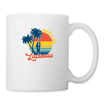 Lacanau - Der Sommer ist zurück - summer is back - Tasse - Weiß - Rechts