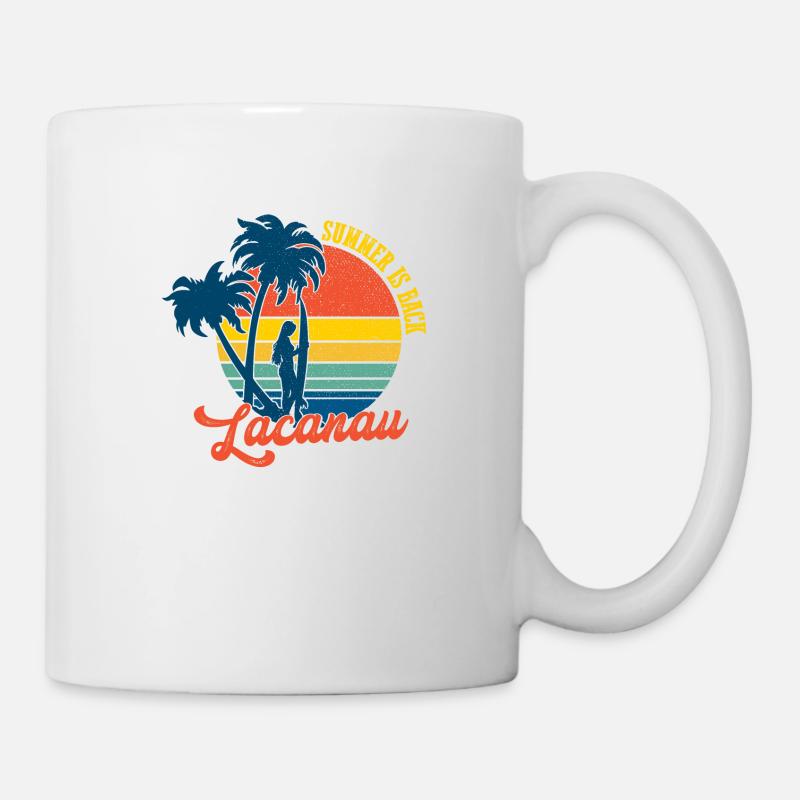 Lacanau - l'été est de retour - summer is back - Mug blanc - blanc