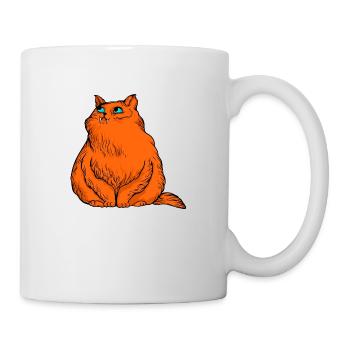Lustige Katzen 9 - Tasse - Weiß - Rechts