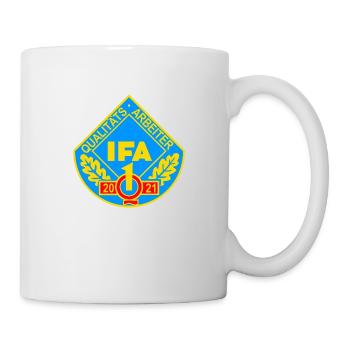IFA Qualitätsarbeiter Q1 2021 DDR Auszeichnung - Tasse - Weiß - Rechts