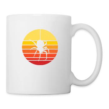 spider and sunset - nature and insect - Mug - white - Right