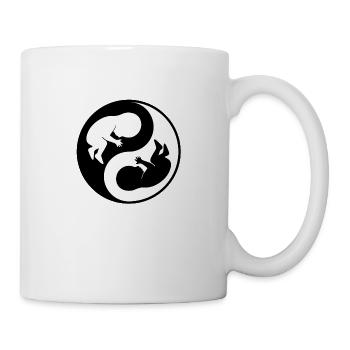 Yin Yang Fötus Babies - Tasse - Weiß - Rechts
