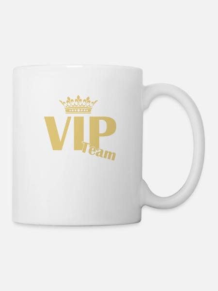 vip team - Tasse - Weiß