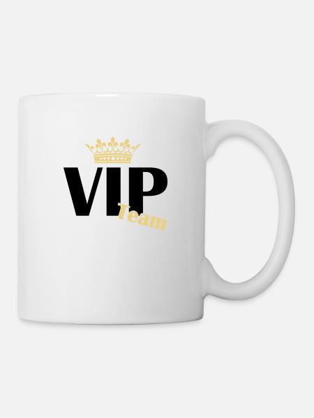 vip team - Tasse - Weiß