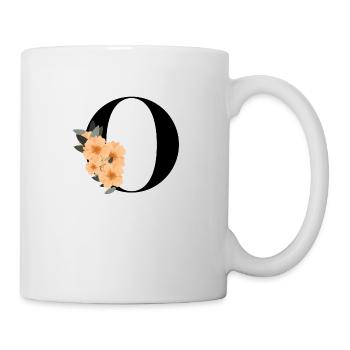Buchstabe o blühen - Tasse - Weiß - Rechts