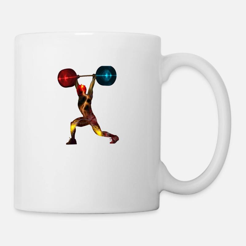weightlifting Gewichtheber - Tasse - Weiß