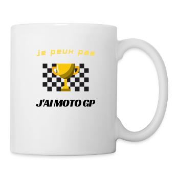 je peux j ai moto gp grand prix moto - Mug blanc - blanc - Droite