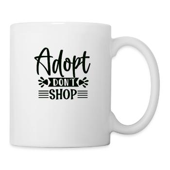 Shop Adopt Dont - Tasse - Weiß - Rechts