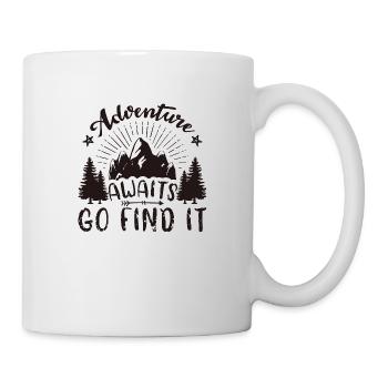 Aventure attend - Mug blanc - blanc - Droite