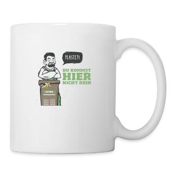 Bioabfall Produkt Motive Micha Tonne Slogan - Tasse - Weiß - Rechts