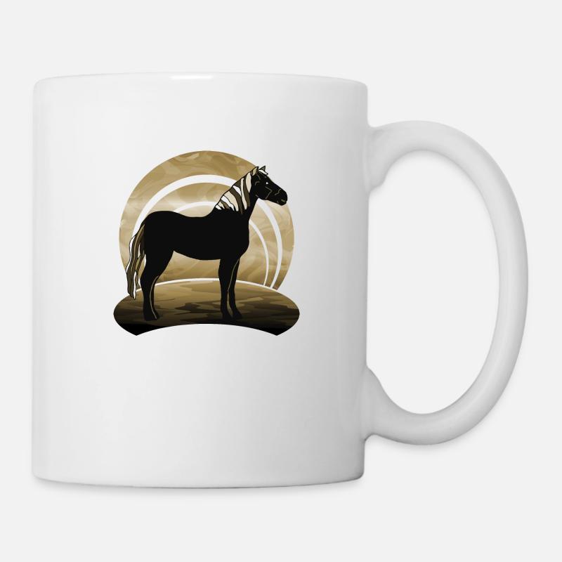 cheval - Mug blanc - blanc