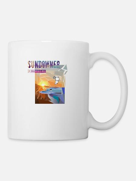 Sundowner Kitesurfer - Mug - white