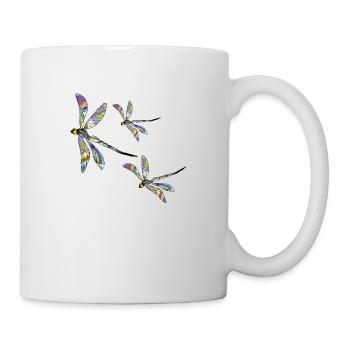 Libellules - Mug blanc - blanc - Droite