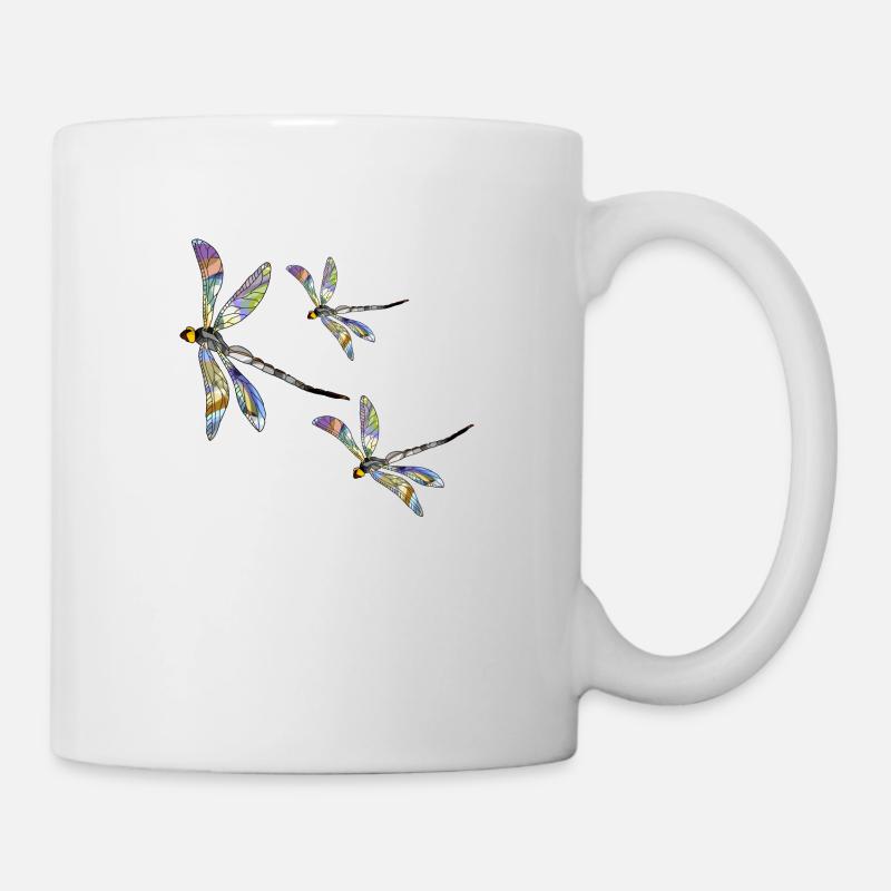 Libellen - Tasse - Weiß