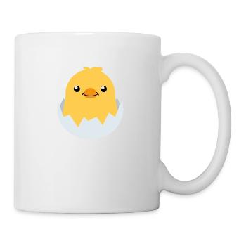 Pieux Küken De Pâques Canard Poulet Poulet Oeuf oeuf de Pâques - Mug blanc - blanc - Droite