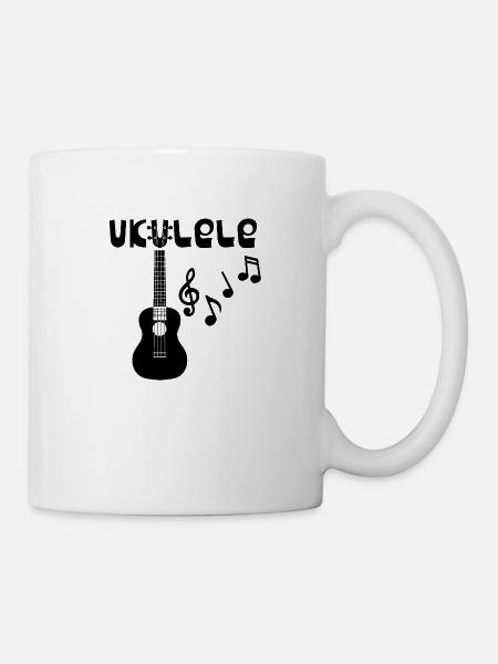 Ukulele Musiker Geschenk Hawaii - Tasse - Weiß