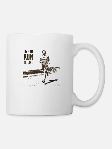 Courir - Mug blanc - blanc