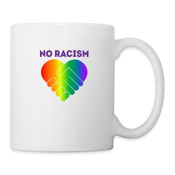 No racism gift tolerance human rights - Mug - white - Right