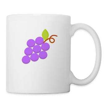 Traube - Tasse - Weiß - Rechts
