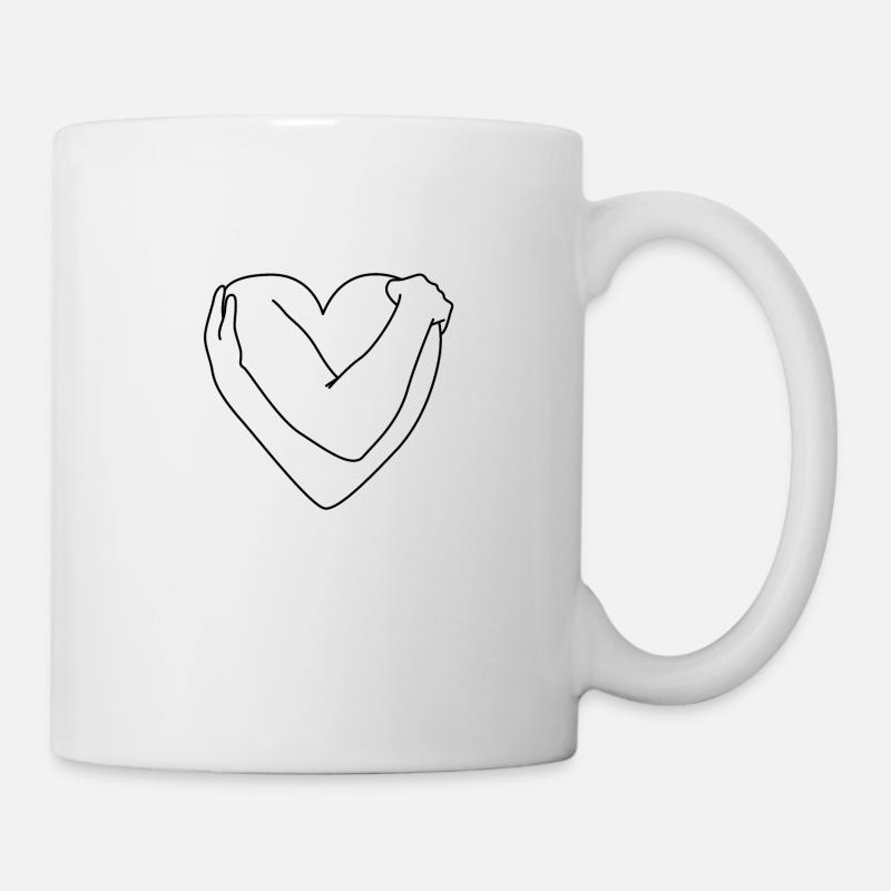 self hug - Mug - white