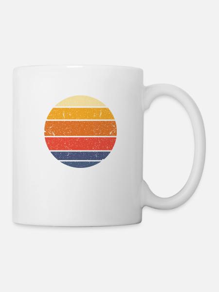 Circle vintage cool - Mug - white