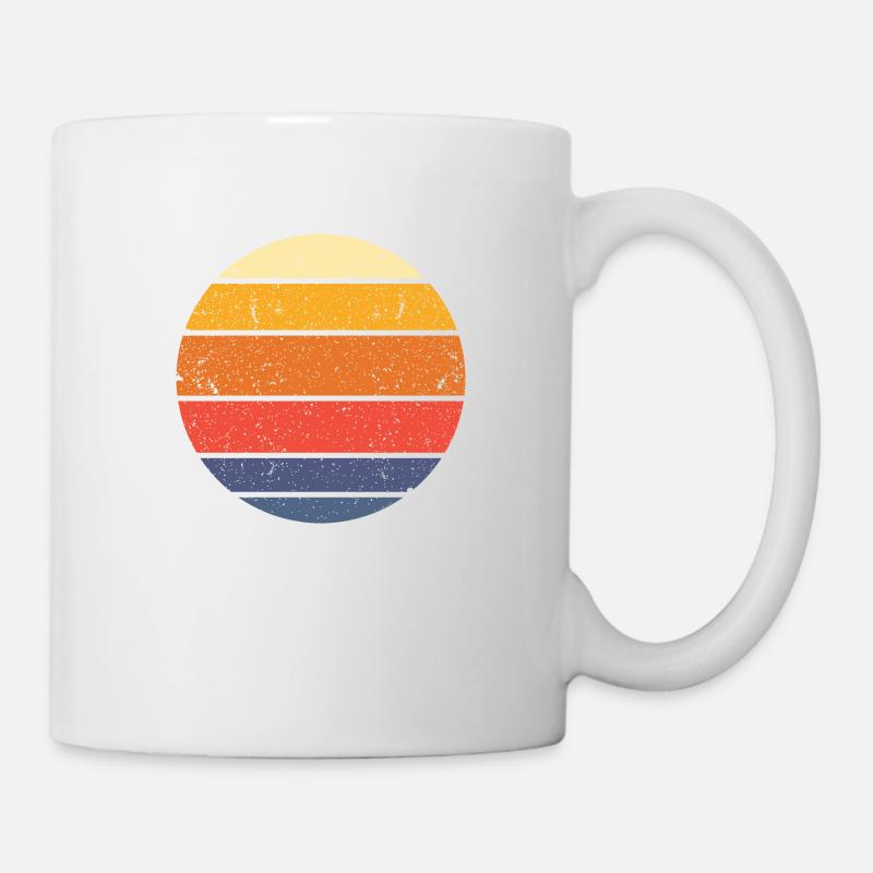 Circle vintage cool - Mug blanc - blanc
