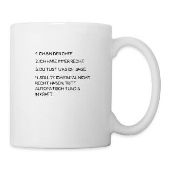 Chef Humor Geschenk Arbeit - Tasse - Weiß - Rechts