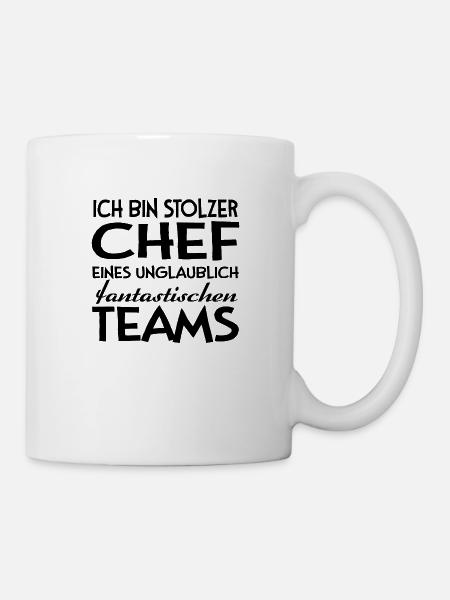 Chef Teams Geschenk Arbeit Humor - Tasse - Weiß