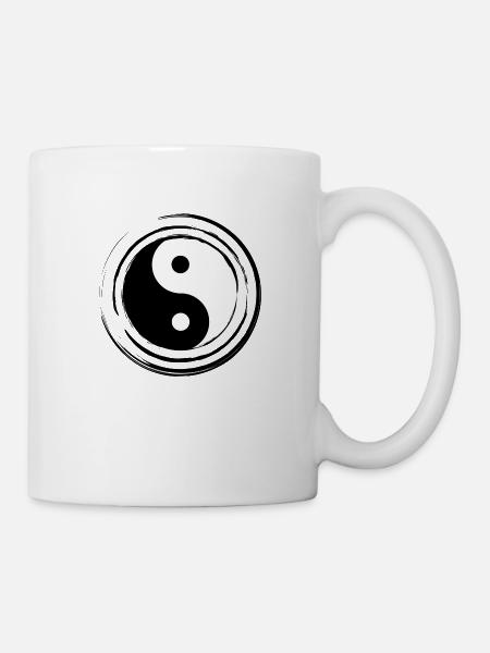 YING YANG - Mug blanc - blanc