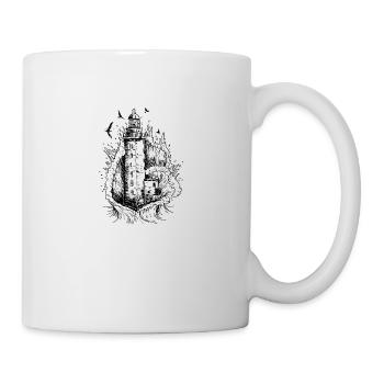 Phare de la mer du Nord En Allemagne du Nord Phare Côte - Mug blanc - blanc - Droite