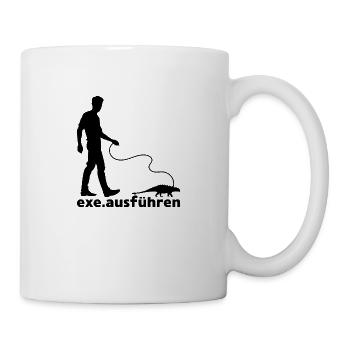 Exe ausführen Programming Informatic Geschenk - Tasse - Weiß - Rechts
